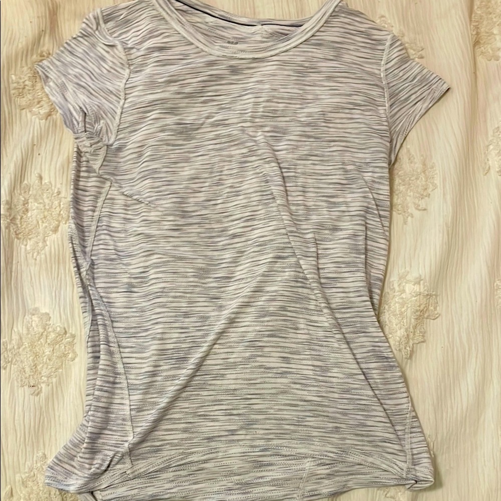 Women's Gray Striped athletic Lululemon Top